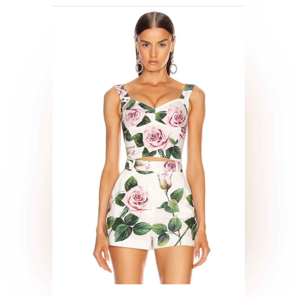 DOLCE & GABBANA Bustier Top and Shorts